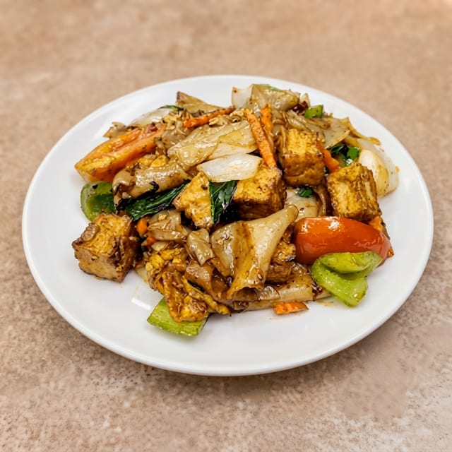 Pad Kee Mow Noodles.