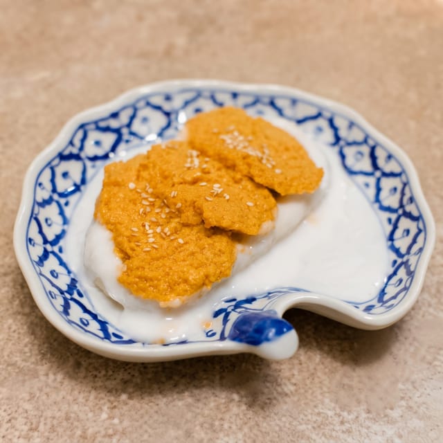 Sweet Sticky with Custard.