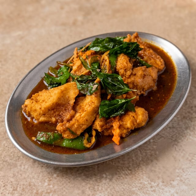 Catfish in Curry Sauce.